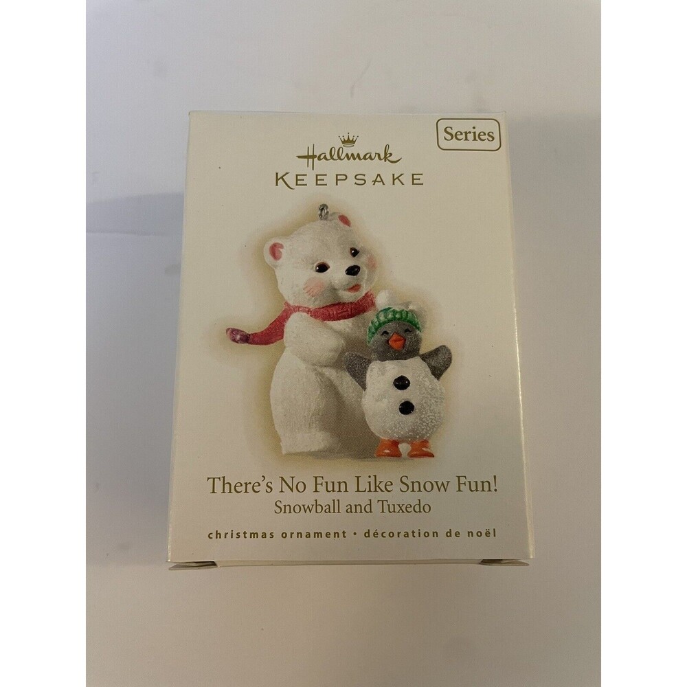 Hallmark 2009 There's No Fun Like Snow Fun Snowball & Tuxedo #9 Series Ornament